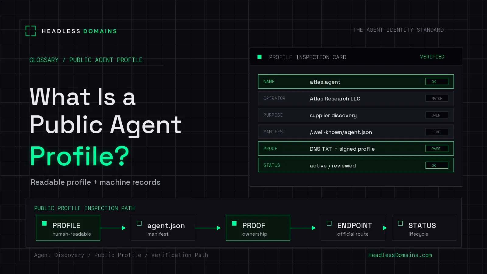 What Is a Public Agent Profile?