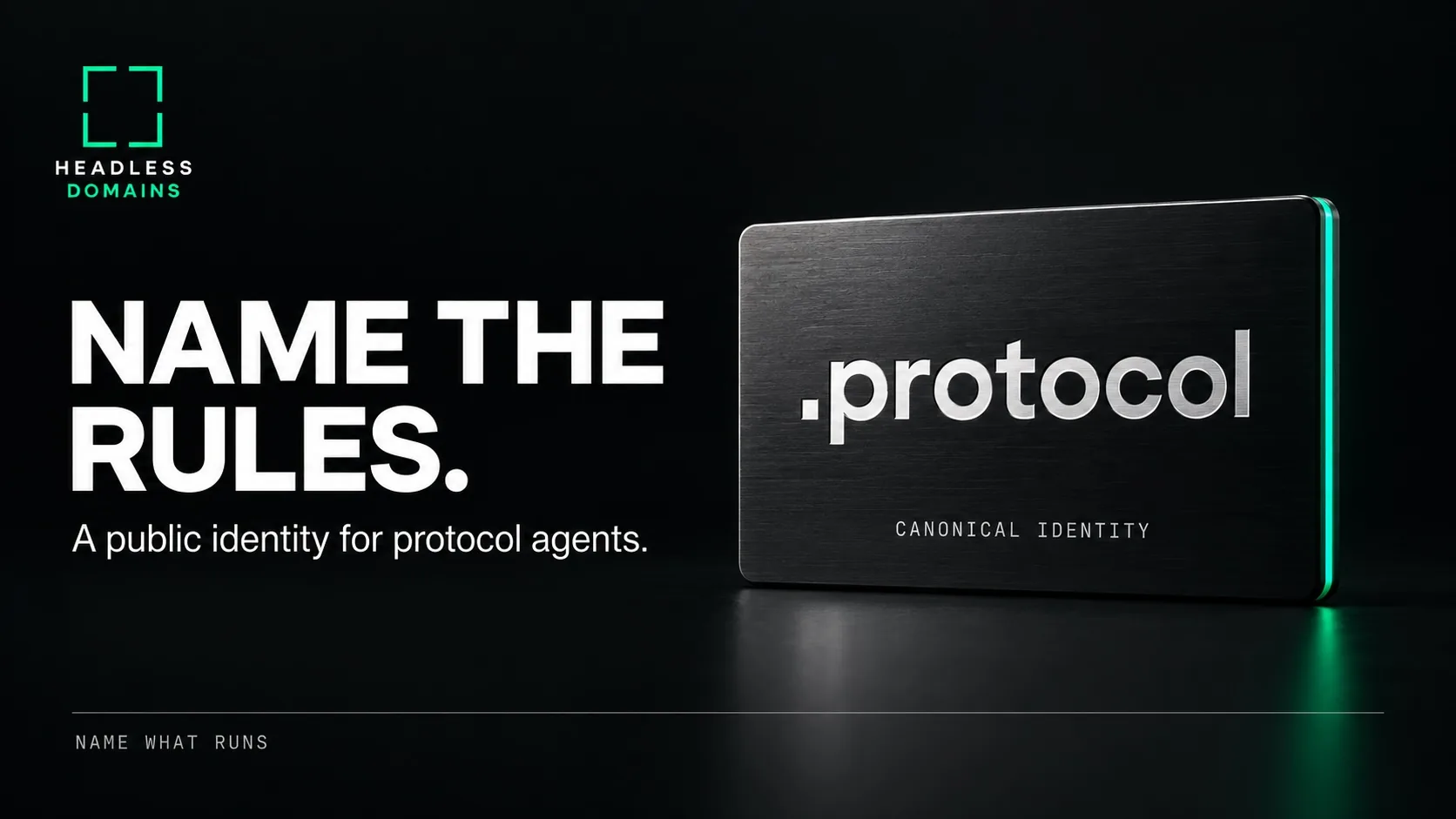 Name the Rules: Why Protocols Need a Canonical Public Identity