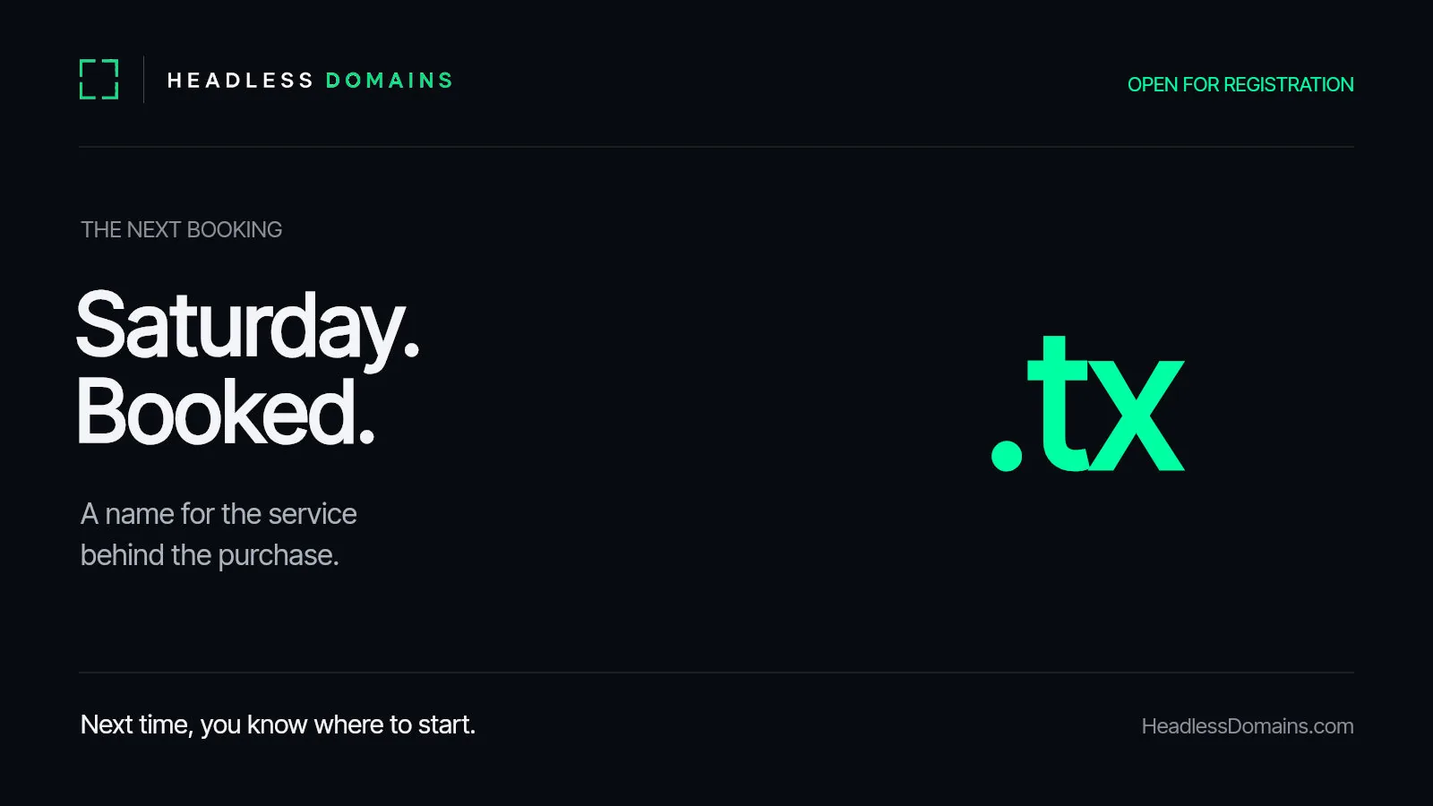 .tx: A Name for the Service Behind the Purchase